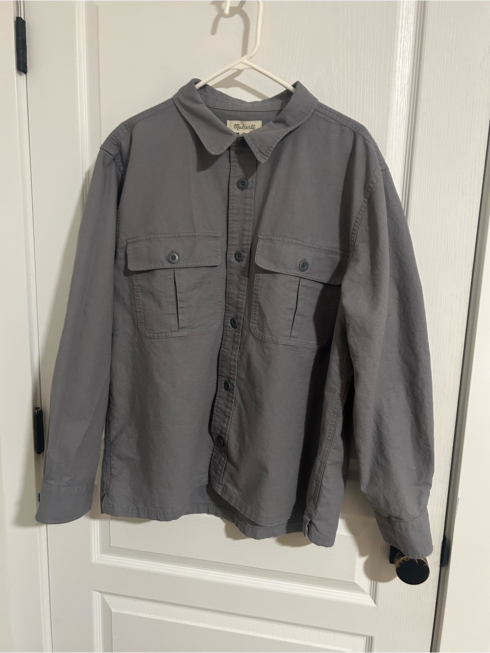 Madewell Men's Cotton-Linen Boxy Shirt Jacket
